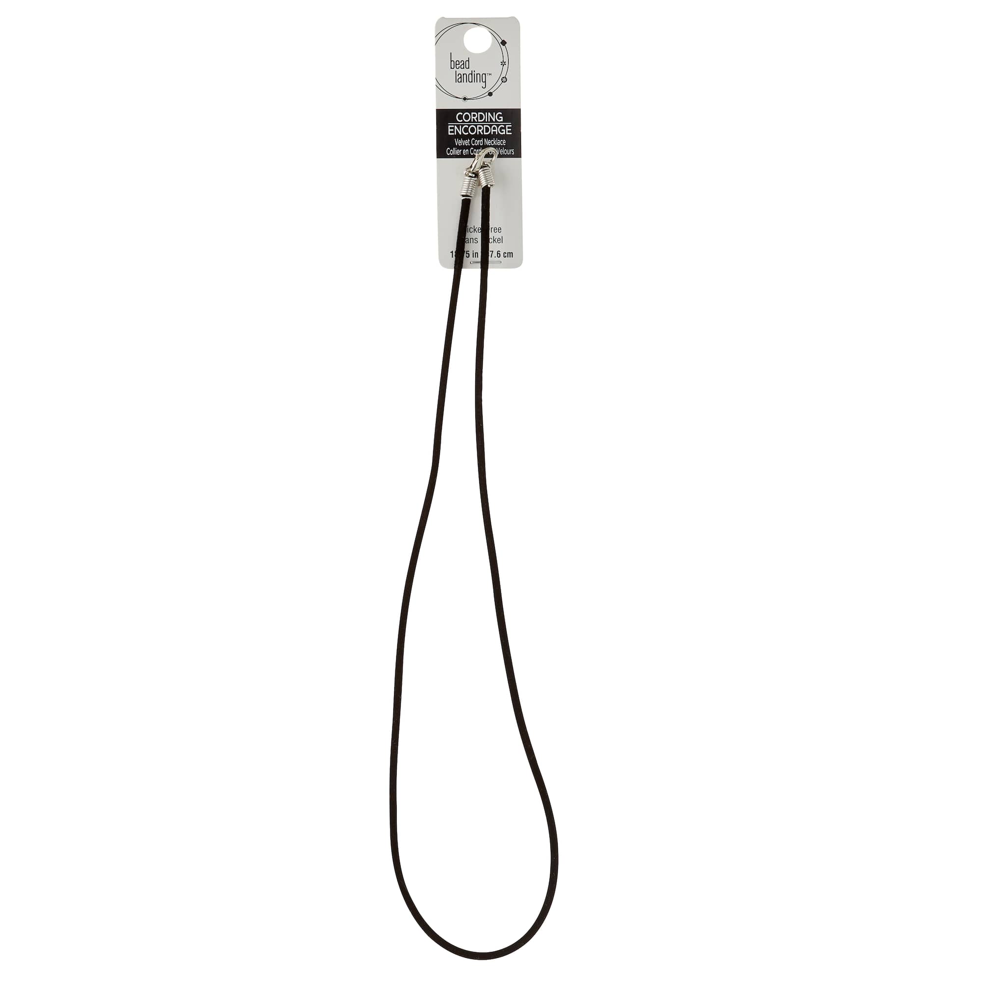 Bead Landing® Black Velvet Cord Necklace